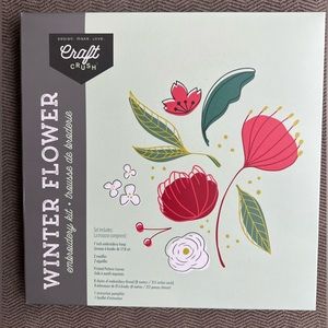 Brand New Winter Flower Embroidery Kit Never Opened